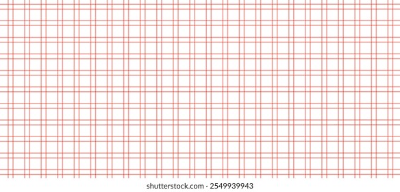 Red and white plaid fabric texture background