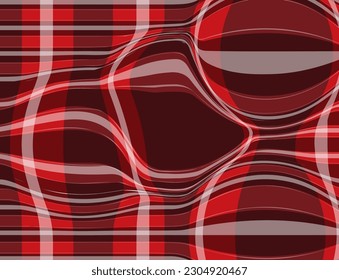 Red and White Plaid Tartan Seamless Pattern. This is a classic plaid pattern suitable for shirt printing, backgrounds and textiles