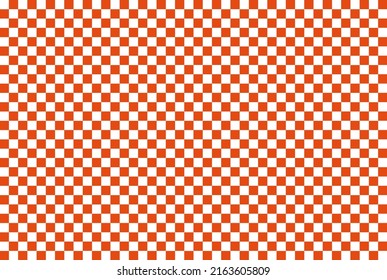Textura de seda roja y blanca. Cojín de leñador a cuadros sin soldadura. Fondo de tela geométrica. Ilustración plana vectorial.