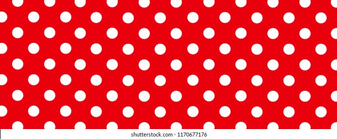 Red and White Polka Dot Background