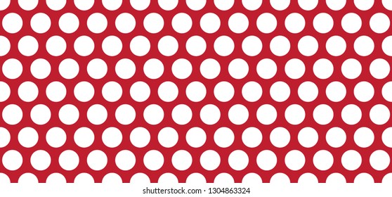 Red and White Polka Dot Background