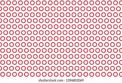Red and white polka dot pattern cotton background - Vector Illustration.- Vector - Vector