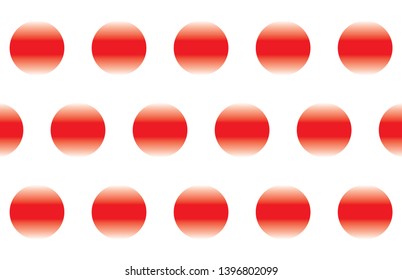 Red and white polka dot pattern cotton background - Vector Illustration.- Vector - Vector