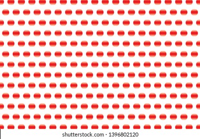 Red and white polka dot pattern cotton background - Vector Illustration.- Vector - Vector