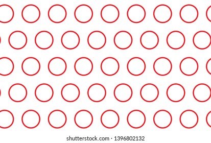 Red and white polka dot pattern cotton background - Vector Illustration.- Vector - Vector