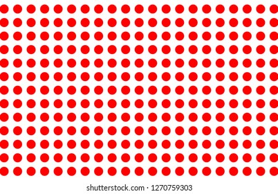 Red and white polka dot pattern..Texture for - plaid,clothes, shirts, dresses, paper, bedding, blankets, quilts and other textile products.Vector illustration.EPS-10.