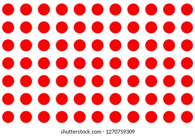 Red and white polka dot pattern..Texture for - plaid,clothes, shirts, dresses, paper, bedding, blankets, quilts and other textile products.Vector illustration.EPS-10.
