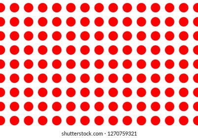 Red and white polka dot pattern..Texture for - plaid,clothes, shirts, dresses, paper, bedding, blankets, quilts and other textile products.Vector illustration.EPS-10.