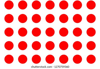 Red and white polka dot pattern..Texture for - plaid,clothes, shirts, dresses, paper, bedding, blankets, quilts and other textile products.Vector illustration.EPS-10.