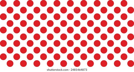 Rot-weiße Tupfen Bildschirmhintergrund. Grafikressource für Punktgitter. Polkadot-Hintergrund