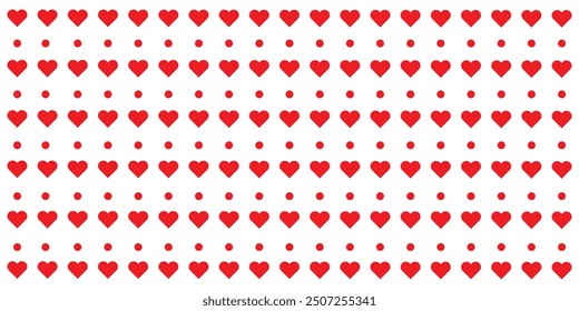 Red white polka dots wallpaper design for birth card , wallpaper, cover paper eps 10.