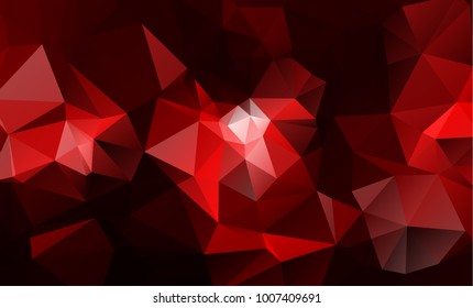 Red White Polygonal Mosaic Background, Vector illustration, Creative Business Design Templates