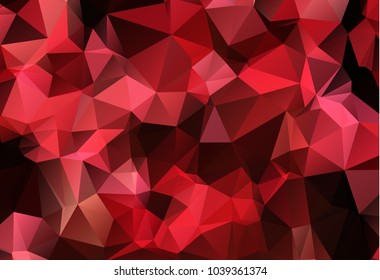 Red White Polygonal Mosaic Background, Vector illustration, Creative Business Design Templates