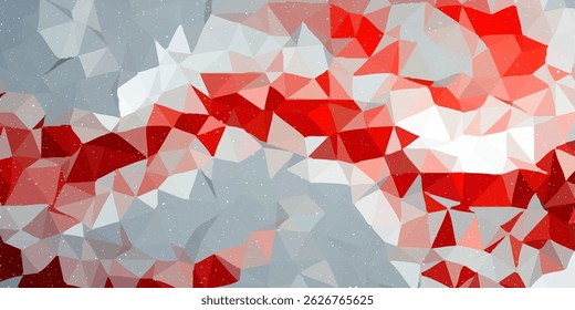 Red White Polygonal Mosaic Background, Vector illustration,  Creative  Business Design Templates