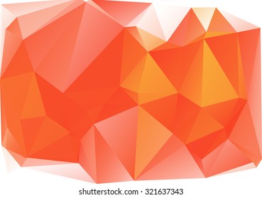 Red White Polygonal Mosaic Background, Vector illustration, Creative Business Design Templates