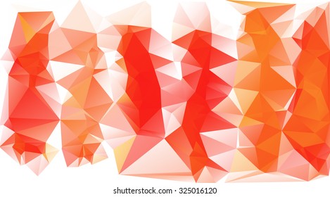 Red and White Polygonal Mosaic Background, Vector illustration, Creative Business Design Templates