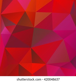 Red White Polygonal Mosaic Background, Vector illustration,