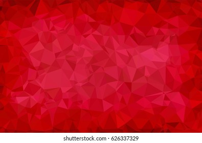 Red White Polygonal Mosaic Background, Vector illustration, Creative Business Design Templates