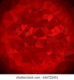 Red White Polygonal Mosaic Background, Vector illustration, Creative Business Design Templates