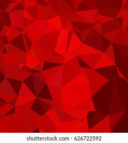 Red White Polygonal Mosaic Background, Vector illustration, Creative Business Design Templates