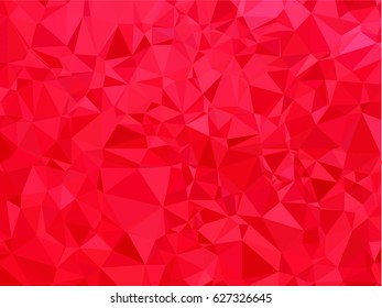 Red White Polygonal Mosaic Background, Vector illustration, Creative Business Design Templates