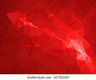Red White Polygonal Mosaic Background, Vector illustration, Creative Business Design Templates