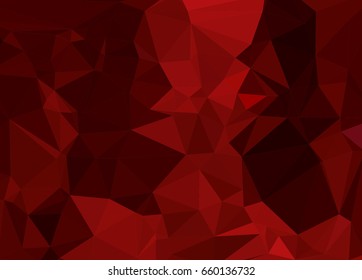 Red White Polygonal Mosaic Background, Vector illustration, Creative Business Design Templates.