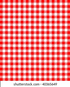 Red and white popular background pattern for picnics