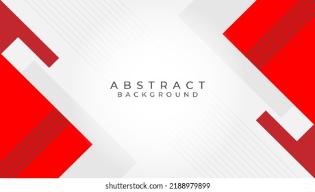 Red white professional geometric background design