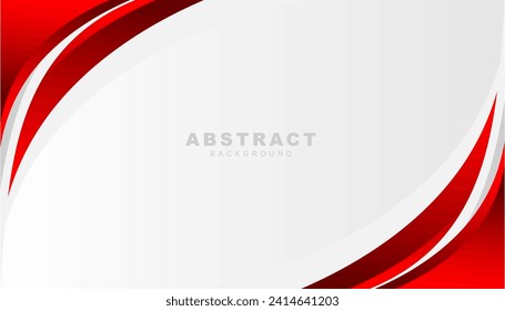 Diseño de fondo geométrico profesional de color blanco rojo