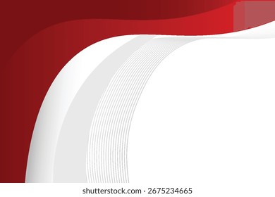 Projeto de fundo geométrico profissional branco vermelho
