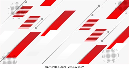 Red white professional geometric background design