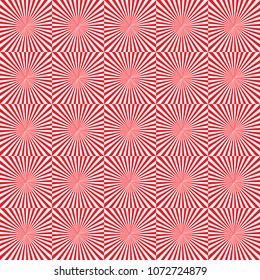 Red and white rays. Abstract geometrical pattern. Vector illustration.