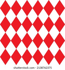 red white rhombus seamless background