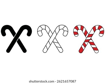 red and white ribbon	set vector