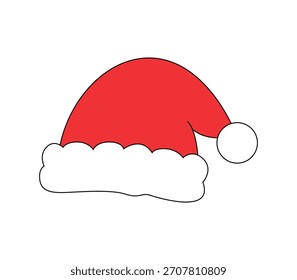 Red and white Santa hat