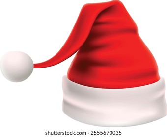 Red and white santa hat embodying the joyful spirit of christmas, inspiring feelings of warmth, generosity, and festive cheer during the holiday season