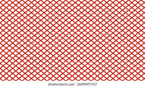 Red and white seamless pattern with geometric shapes. Plaid textured check vector background. 