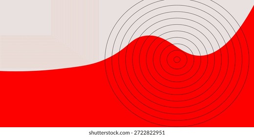Fondo de pantalla de serie rojo y blanco e ilustración de fondo