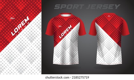 Red White Shirt Sport Jersey Design