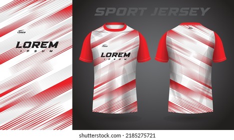 Red White Shirt Sport Jersey Design