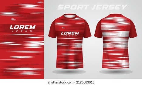 red white shirt sport jersey design
