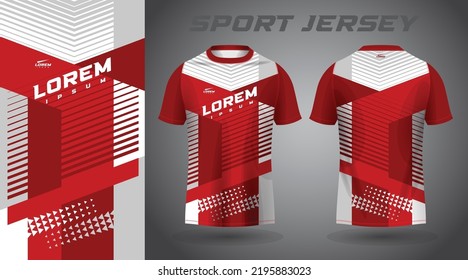 red white shirt sport jersey design