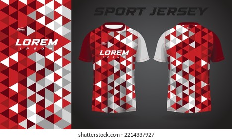 Red White Shirt Sport Jersey Design