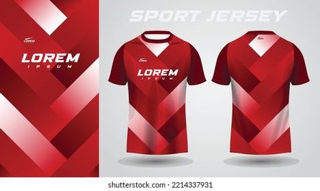 Red White Shirt Sport Jersey Design