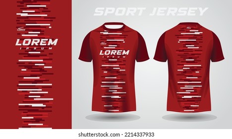 Red White Shirt Sport Jersey Design