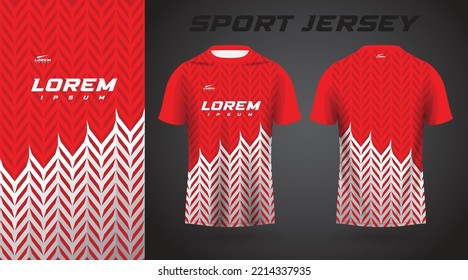 Red White Shirt Sport Jersey Design