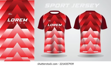 Red White Shirt Sport Jersey Design