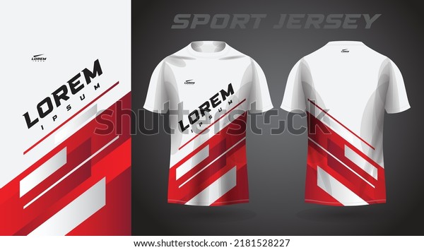 red white shirt sport\
jersey design
