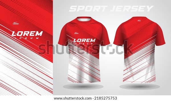 red white shirt sport\
jersey design